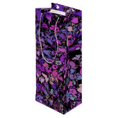 Pour Bouteille Sac Cadeau de Vin d'Art Abstrait (Dos Angle)
