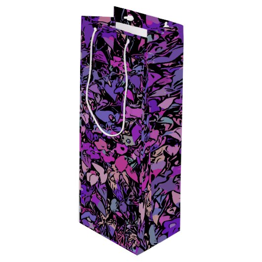 Pour Bouteille Sac Cadeau de Vin d'Art Abstrait (Devant Angle)
