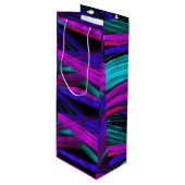 Pour Bouteille Sac Cadeau de Vin d'Art Abstrait (Devant Angle)