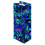 Pour Bouteille Sac Cadeau de Vin d'Art Abstrait (Dos Angle)