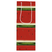 Pour Bouteille Sac cadeau de vin de pastèque rouge vif (Devant)
