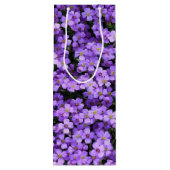 Pour Bouteille Sac Cadeau de Vin Fleurs Violettes (Dos)