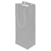 Pour Bouteille Sac cadeau de vin gris argent (Dos Angle)
