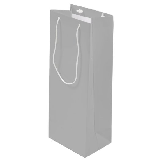 Pour Bouteille Sac cadeau de vin gris argent (Devant Angle)