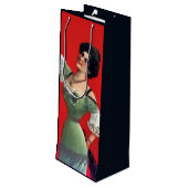 Pour Bouteille Sac cadeau de vin Krampus (Dos Angle)