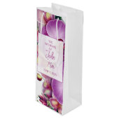 Pour Bouteille Sac cadeau de vin Mariage brillant (Devant Angle)