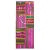 Pour Bouteille Sac cadeau de vin Motif africain (Dos)