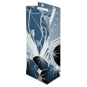 Pour Bouteille Sac Cadeau De Vin parties scintillant Et Étincelle (Dos Angle)