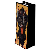 Pour Bouteille Sac cadeau Déplaisant Krampus (Dos Angle)