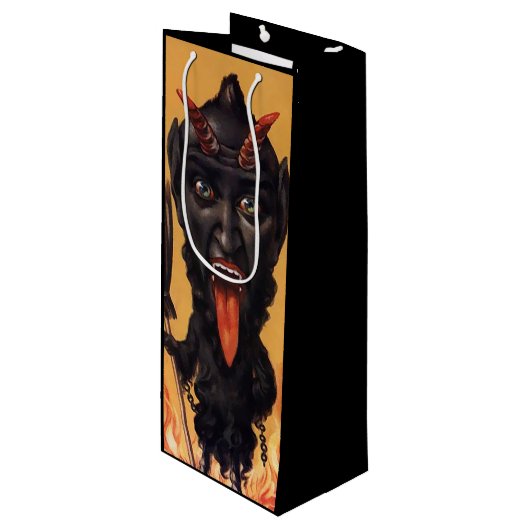 Pour Bouteille Sac cadeau Déplaisant Krampus (Devant Angle)