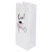 Pour Bouteille Sac cadeau "Diva With Curs" (Devant Angle)