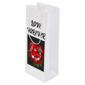 Pour Bouteille Sac cadeau élégant et durable (Devant Angle)