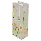 Pour Bouteille Sac cadeau Fleur Win (Devant Angle)