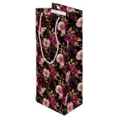 Pour Bouteille Sac cadeau floral (Dos Angle)