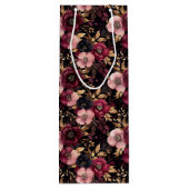 Pour Bouteille Sac cadeau floral (Dos)
