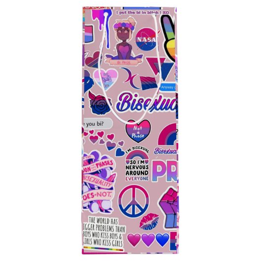 Pour Bouteille Sac cadeau LGBTQ (Dos)