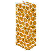 Pour Bouteille Sac cadeau multiple vin Orange Citrus (Dos Angle)