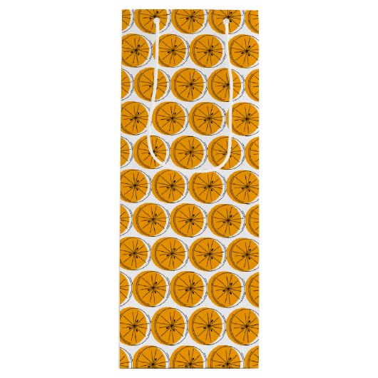 Pour Bouteille Sac cadeau multiple vin Orange Citrus (Devant)