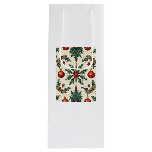 Pour Bouteille Sac cadeau (Noël) (Devant)