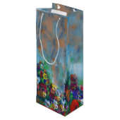 Pour Bouteille Sac cadeau Pansy (Dos Angle)