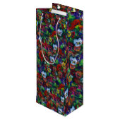 Pour Bouteille Sac cadeau Pansy (rouge) (Dos Angle)