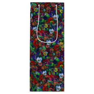 Pour Bouteille Sac cadeau Pansy (rouge)