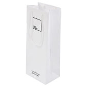 Pour Bouteille Sac cadeau personnalisé avec logo (Devant Angle)