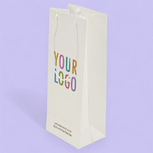 Pour Bouteille Sac Cadeau Promoteur de l'Entreprise Logo Vin Crèm