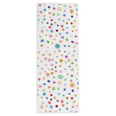 Pour Bouteille Sac cadeau Rainbow Confetti Aquarelle Dots (Dos)