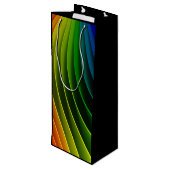 Pour Bouteille Sac cadeau Rainbow Twist (Dos Angle)