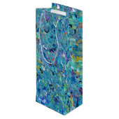 Pour Bouteille Sac cadeau Santorini Seaglass (Dos Angle)