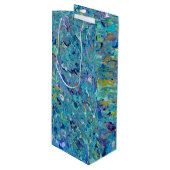 Pour Bouteille Sac cadeau Santorini Seaglass (Devant Angle)