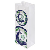 Pour Bouteille sac cadeau saumon (Dos Angle)