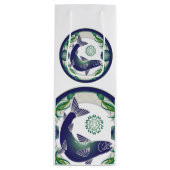 Pour Bouteille sac cadeau saumon (Devant)