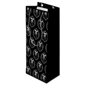 Pour Bouteille Sac cadeau Siamese Twins Skeleton (Dos Angle)