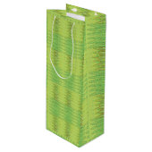 Pour Bouteille Sac cadeau Spiral Vert (Devant Angle)
