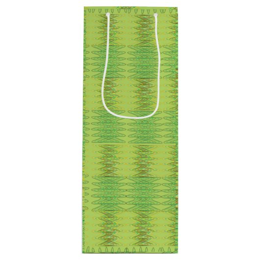 Pour Bouteille Sac cadeau Spiral Vert (Devant)