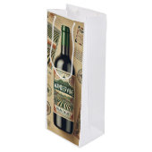 Pour Bouteille Sac cadeau - Vin (Devant Angle)