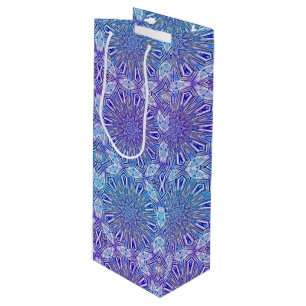 Pour Bouteille Sac cadeau vin à motif kaléidoscope en forme d'éto