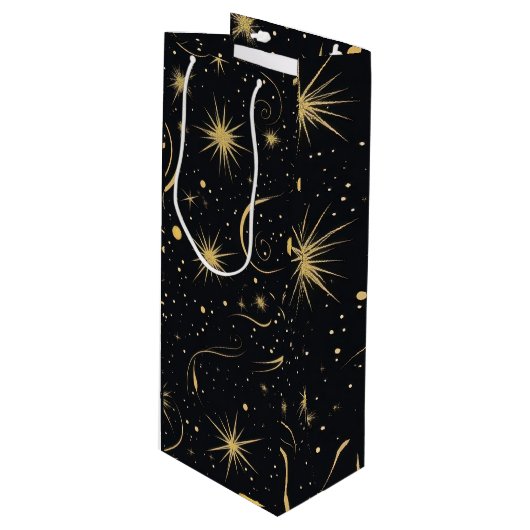 Pour Bouteille Sac cadeau vin céleste (Devant Angle)