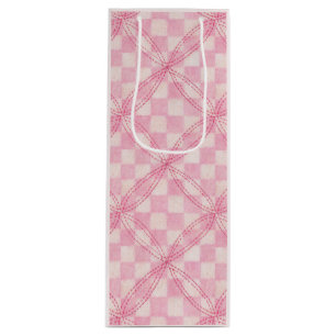 Pour Bouteille SAC Cadeau VIN COUVERTURE À CARREAUX VÉRIFICATION