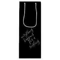 Sac Cadeau Vin Drôle de Vin Noir Pun