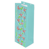 Pour Bouteille Sac cadeau vin Flamingo Fandango (Devant Angle)