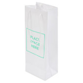 Pour Bouteille Sac cadeau - Vin, Glossy (Dos Angle)