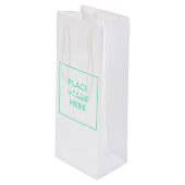 Pour Bouteille Sac cadeau - Vin, Glossy (Devant Angle)