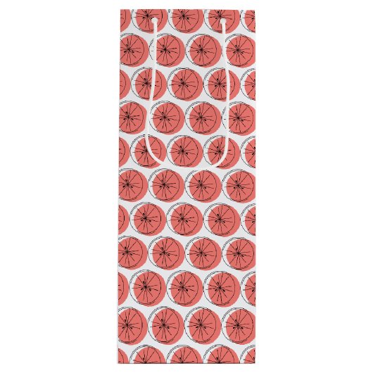 Pour Bouteille Sac cadeau vin multirose Citrus (Devant)