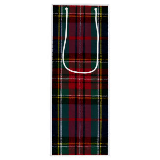 Pour Bouteille Sac Cadeau Vin Tartan Rouge Bleu