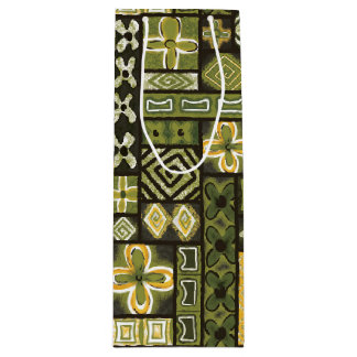 Pour Bouteille Sac cadeau vintage Aloha | Pua Green