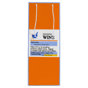 Pour Bouteille Sac drôle de cadeau de vin de prescription