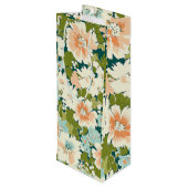 Pour Bouteille Sac en fleur cadeau Floral (Dos Angle)